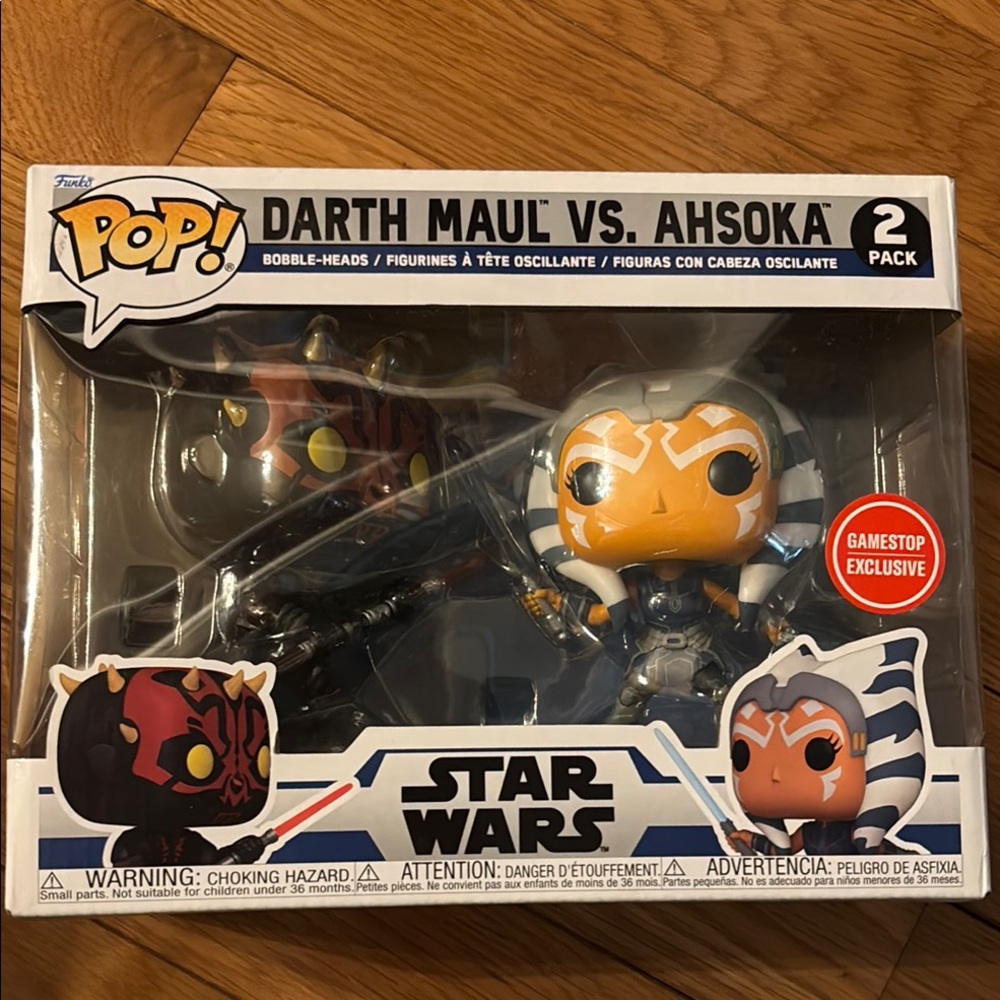 Funko Pop Darth Maul vs. Ahsoka 2-Pack